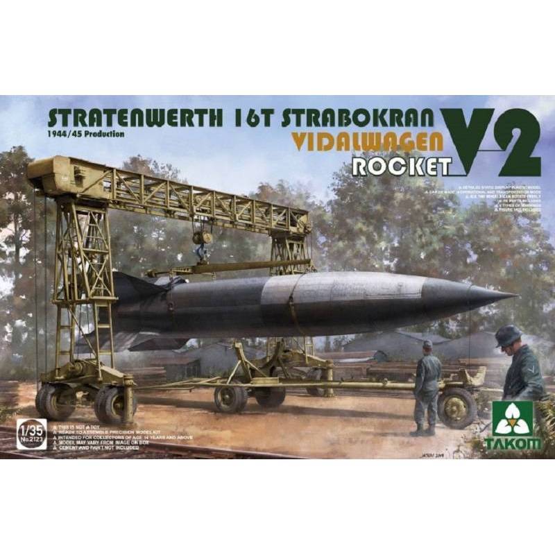 Modellino Stratenwerth 16t Strabokran Vidalwagen V2 Rocket TAKOM 2123 1:3 5