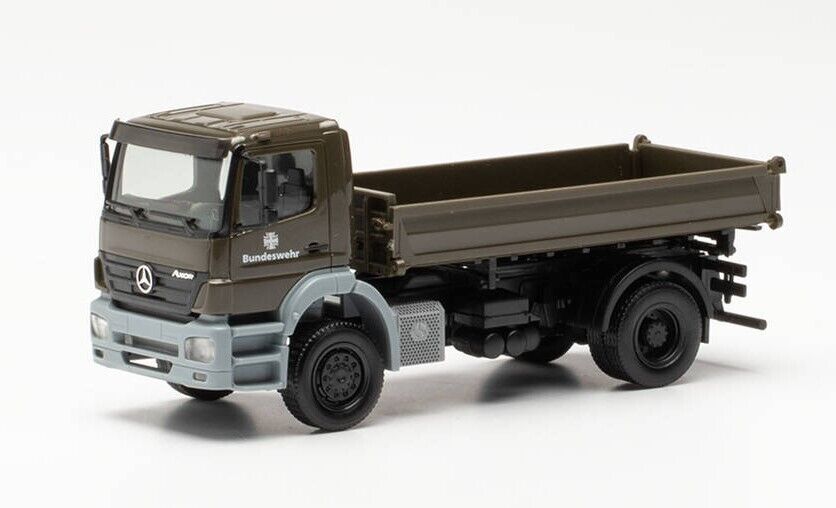 HERPA, MERCEDES AXOR 4x2 con cassone ribaltabile BUNDESWEHR, 1/87,  HER746946