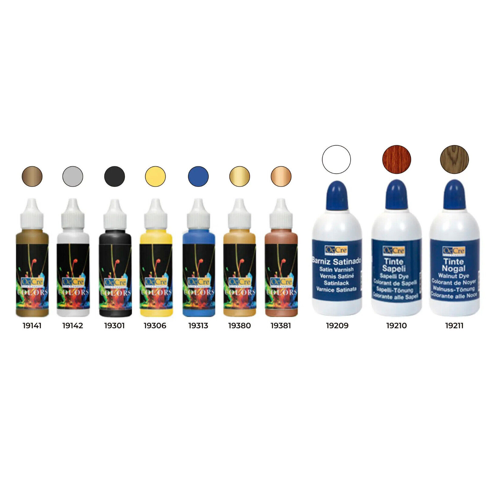 Occre Ref. 90525 - Pack colori acrilici HMS Bounty - 7 x 30 ml + 3 x 100 ml