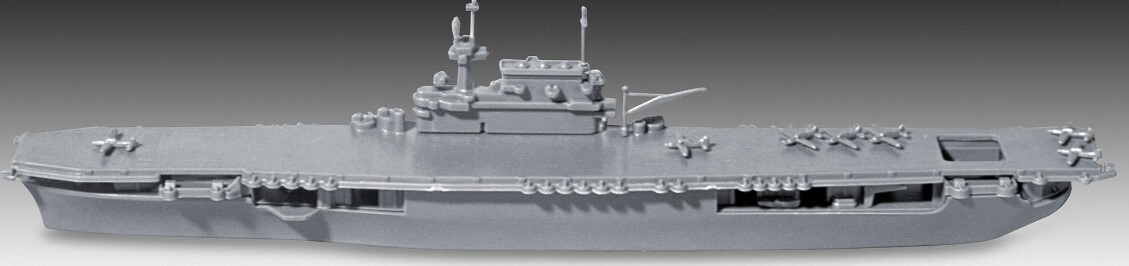 REVELL, Imbarcazione USS enterprise CV-6 da assemblare e dipingere con vernic...