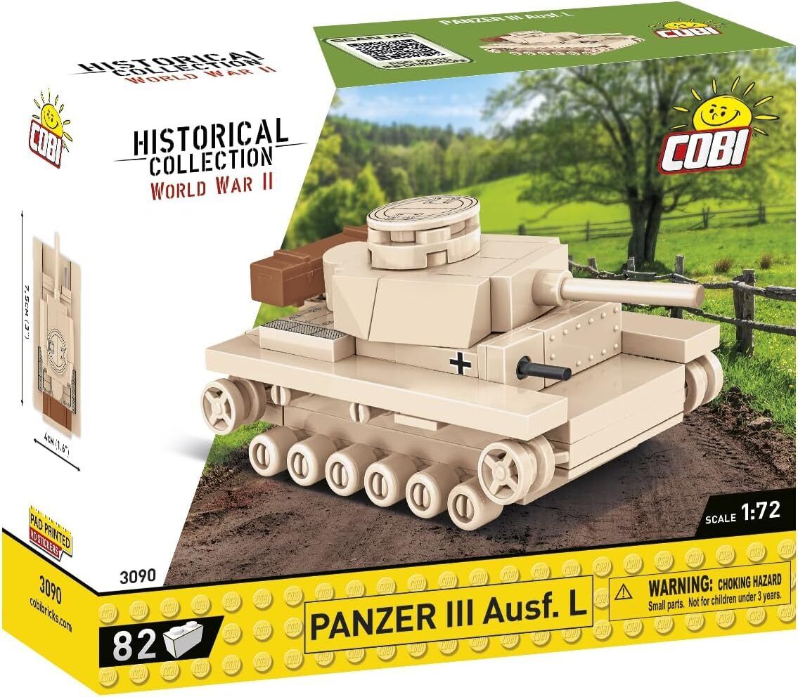 COBI - Carro armato PANZER III Ausf.L - 82 Pezzi - 1/72 - COB3090