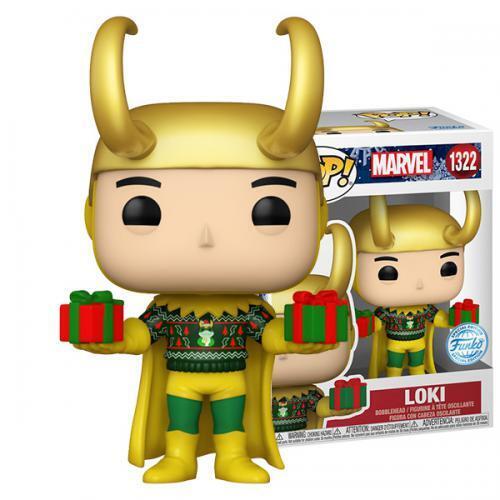 Loki W/ Sweater Holiday Exclusive POP Marvel #1322 Vinyl Figure FUNKO
