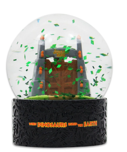 Jurassic Park Gate Snow Globe Globo Palla di Neve HALF MOON BAY