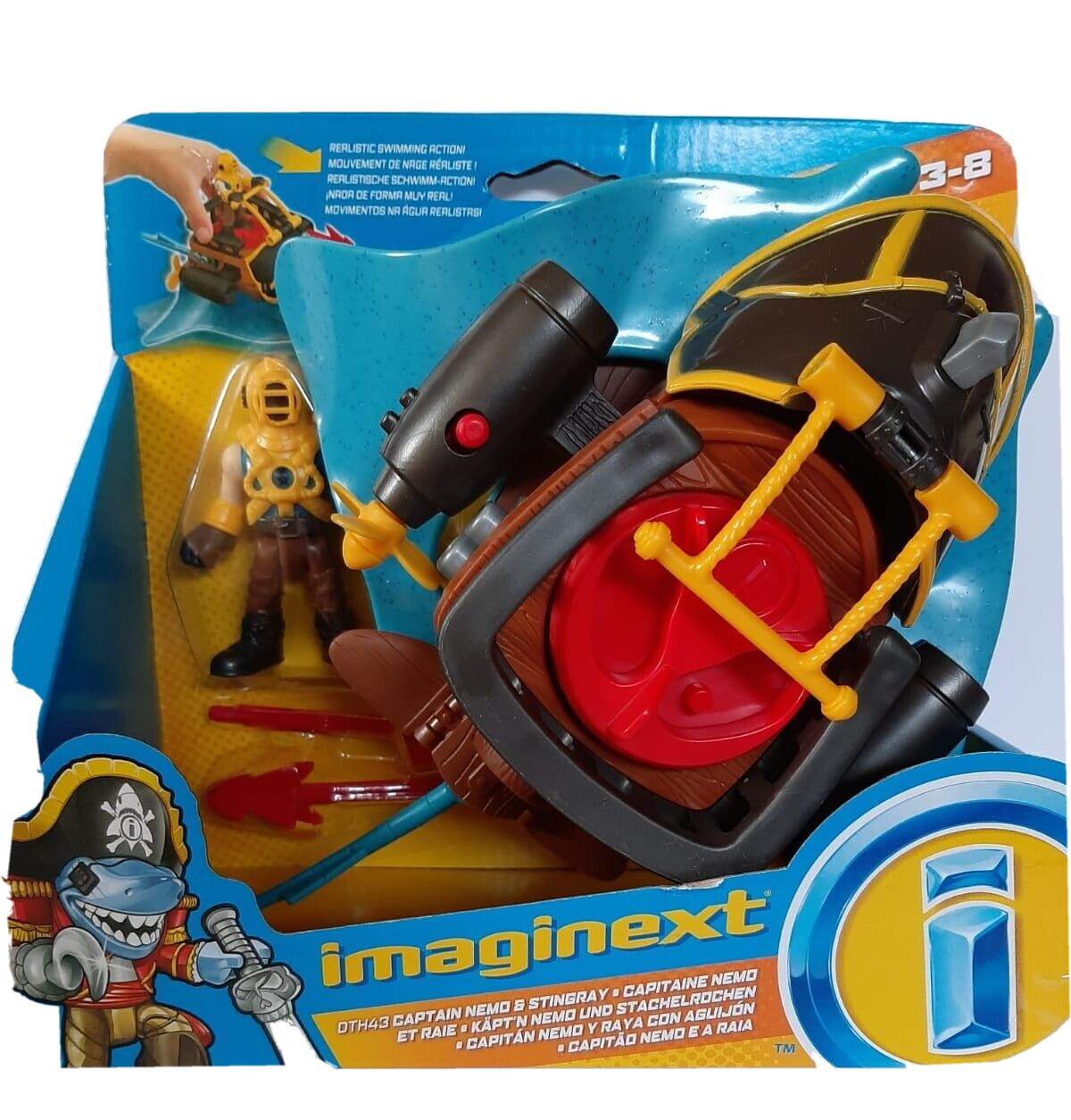Fisher-Price Imaginext Captain Nemo & Stingray DTH43