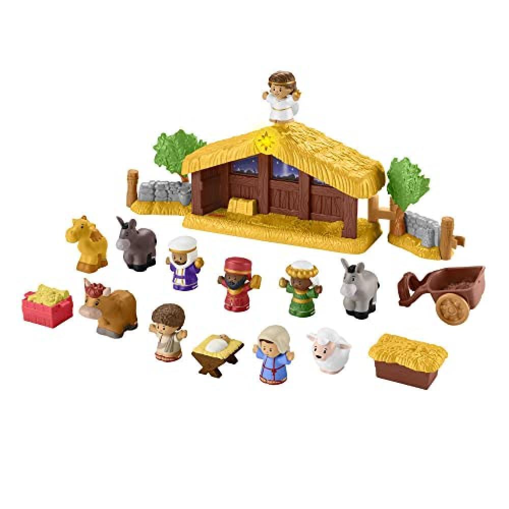(TG. Piccolo) Fisher-Price Little People, Presepe, playset per bambini ai primi