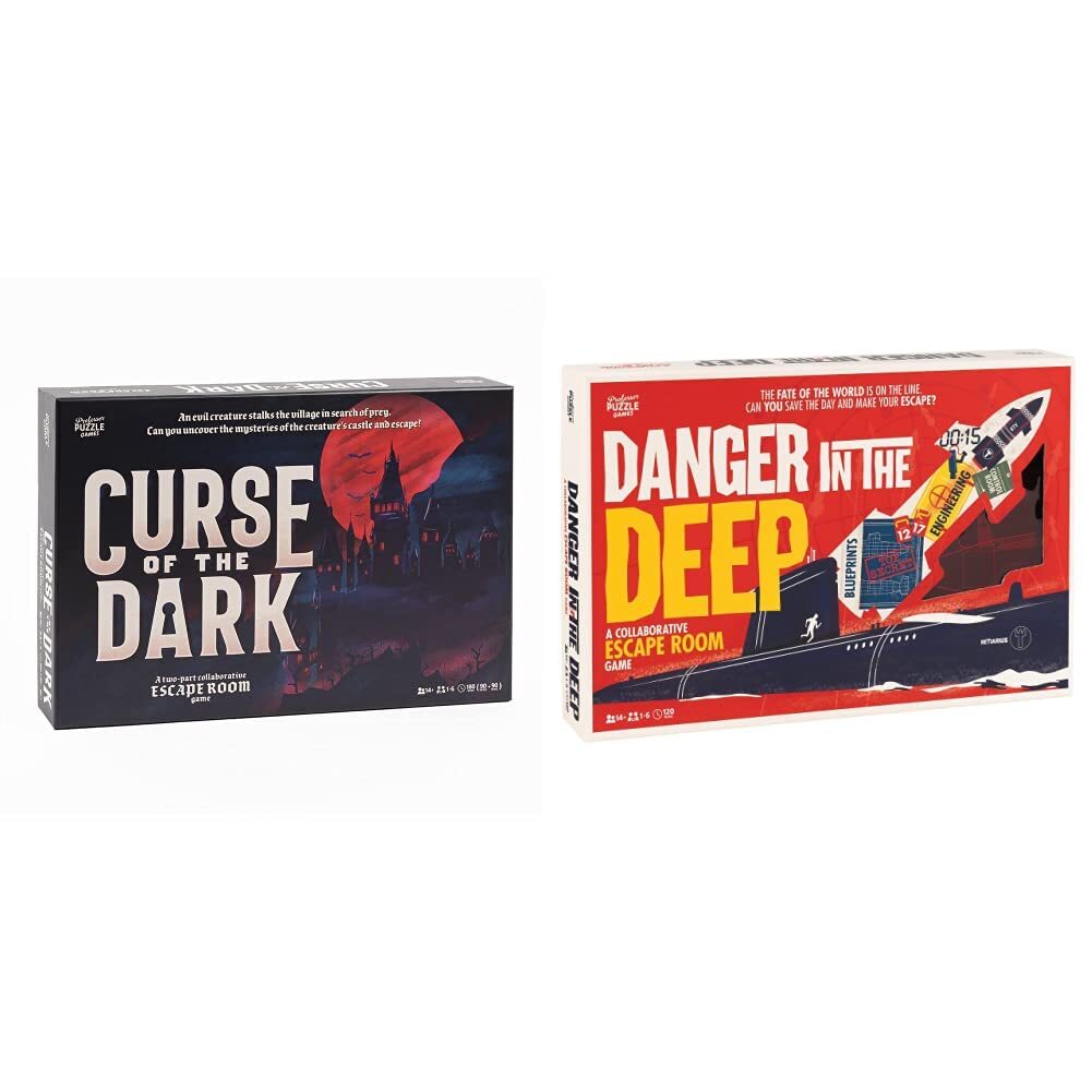 Professor PUZZLE   Curse of the Dark- Escape Room   Strategy Game   Ages 14+   1