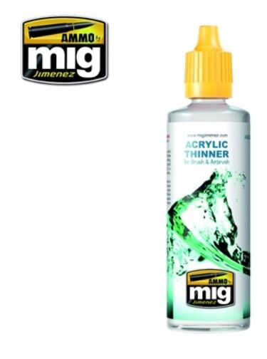 Ammo Mig 2000 - Acrilico Pittura Diluenti per Aerografo a Spruzzo 60ml Bottiglia