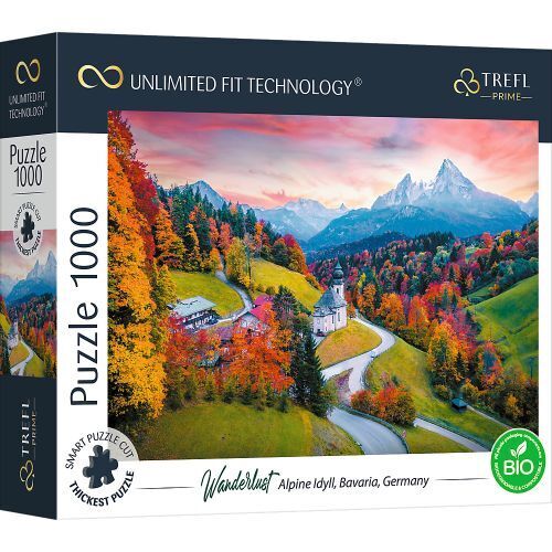 Trefl TRF10703 Puzzle da 1000 Pezzi UFT - Wanderlust: At the foot of Alps, Bavar