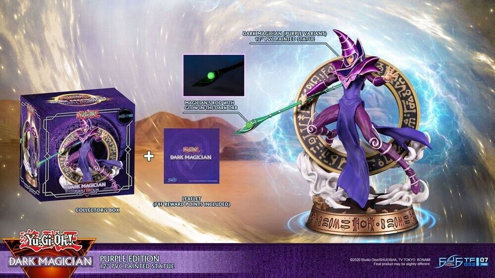 First 4 Figures Yu-Gi-Oh! Dark Magician Purple Version PVC Statue