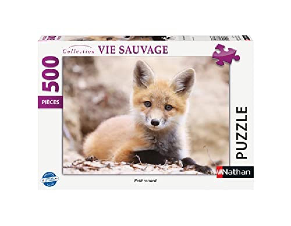 Puzzles Nathan- Puzzle 500 Pezzi-Volpe Piccola Adulto, 4005556873173 - NUOVO