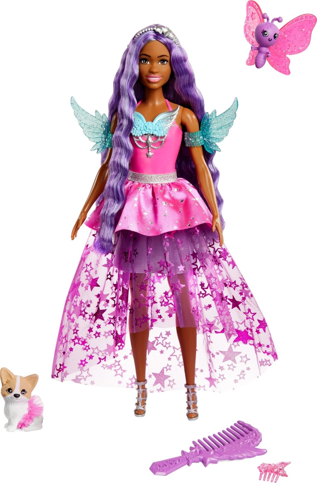 Barbie Doll with 2 Fantasy Pets & Dress, Barbie “Brooklyn” Doll From Barbie A To