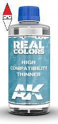 ACCESSORIO VERNICI MODELLISMO AK INTERACTIVE HIGH COMPATIBILITY THINNER 200ML