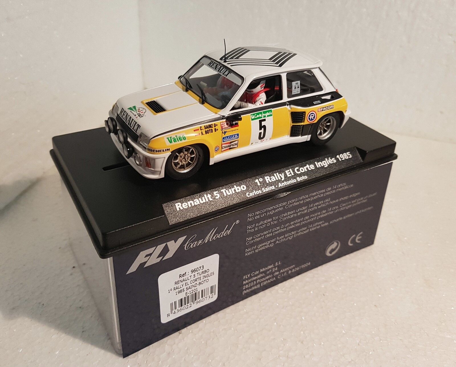 QQ 96073 E-1202 FLY Renault 5 Turbo 1º R Corte Ingles 85 #5 Carlos Sainz - Barca