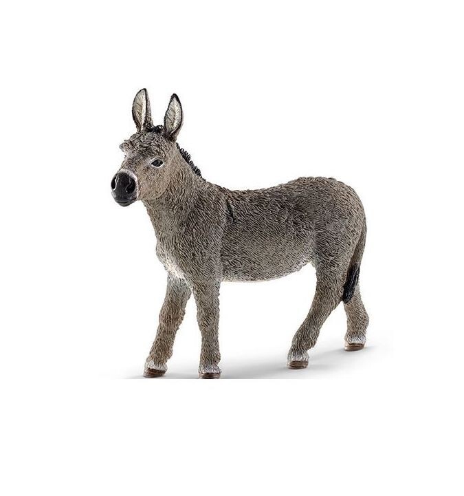ASINO animali in resina SCHLEICH miniature 13772 farm world DONKEY età 3+