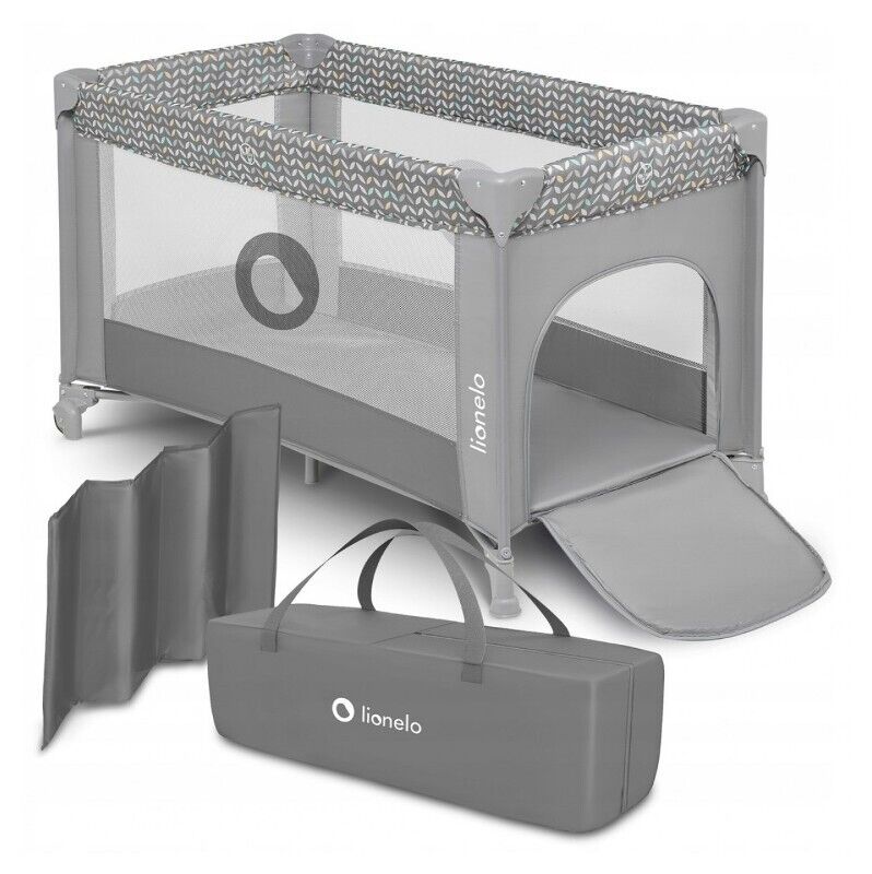 GIOCATTOLO Baby crib Stefi (LO-STEFI GREY CONCRETE MULTICOLOR)