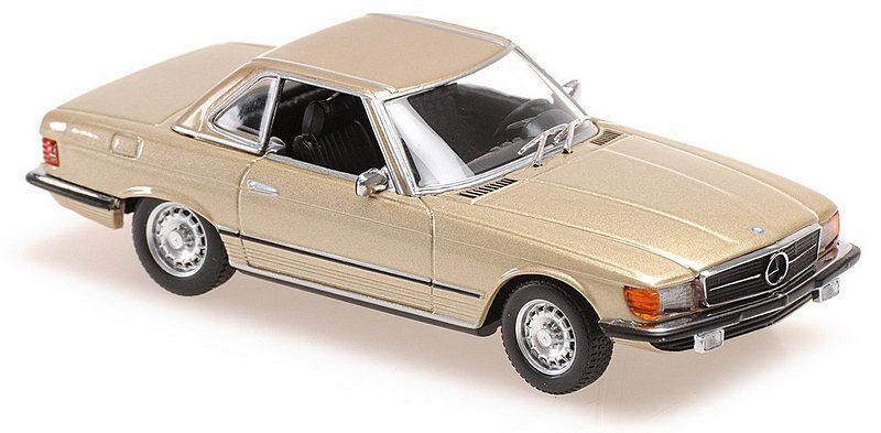 Mercedes 350 SL Cabriolet Hardtop R107 1974 Gold  'Max 1:43 MINICHAMPS 940033450
