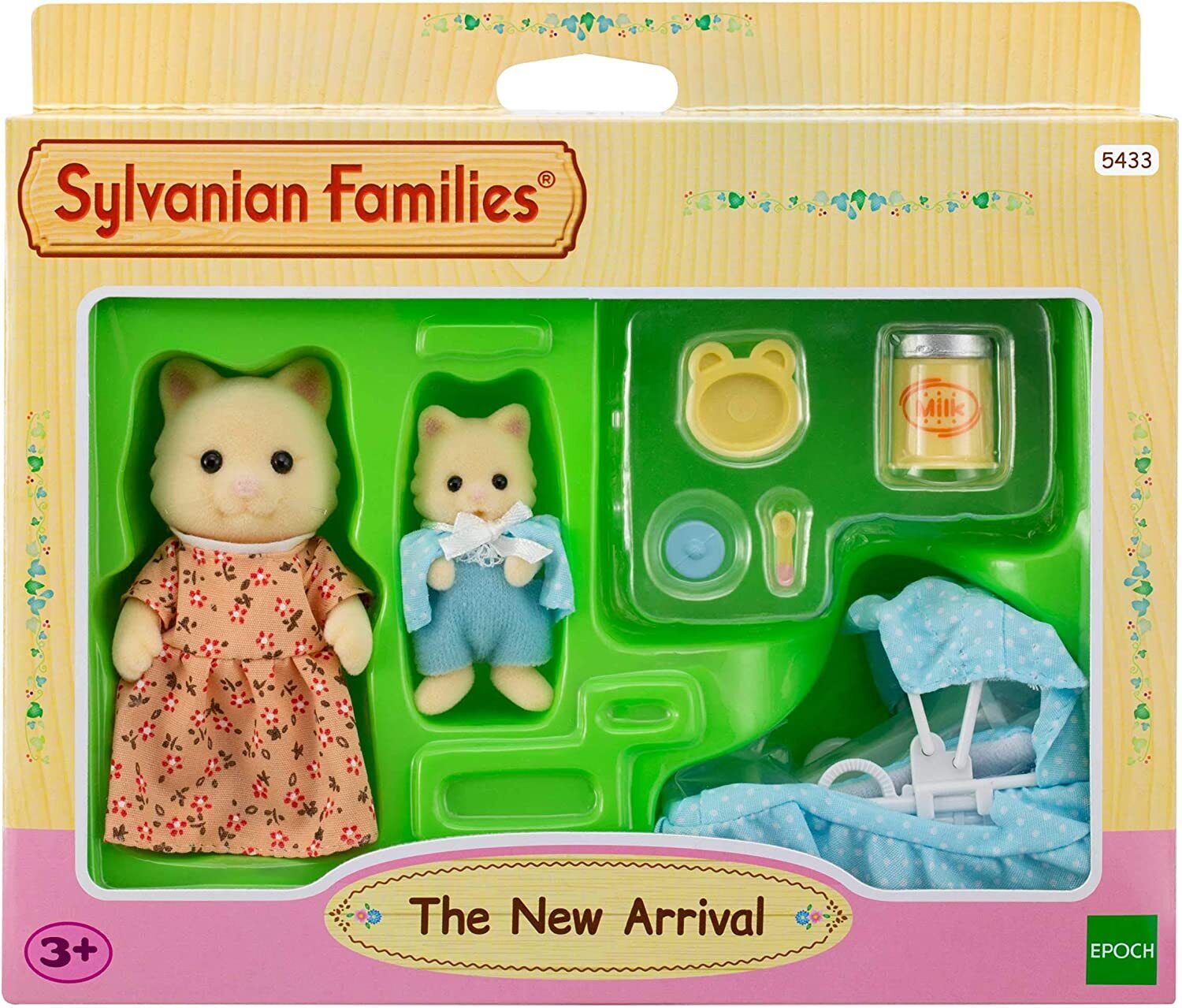 5433 Sylvanian Families - Mamma Gatto e Bebè con Set Nascita