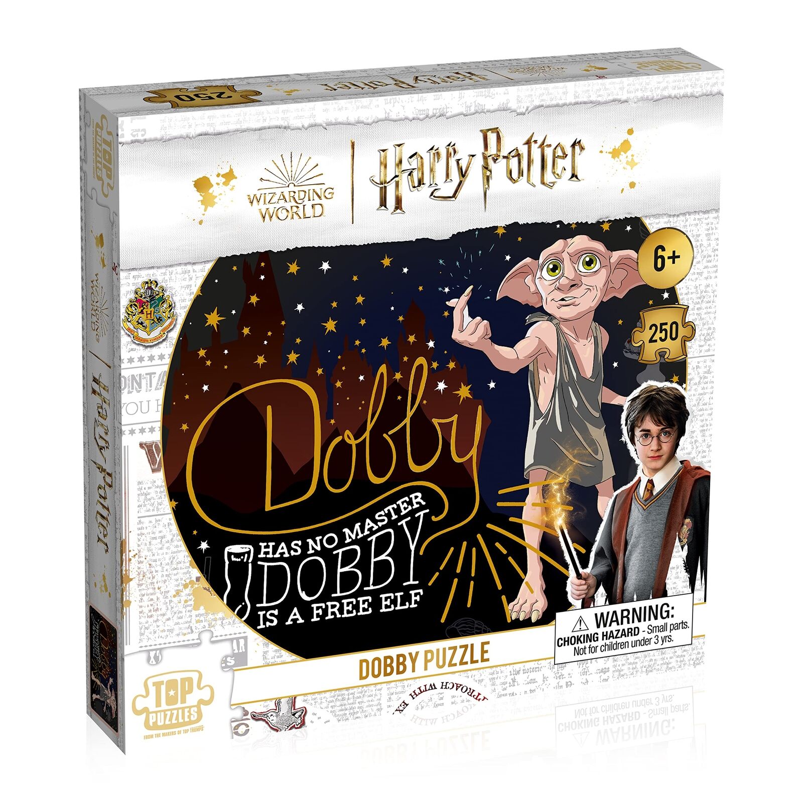 Harry Potter Dobby 250 Piece Jigsaw Puzzle Game English Edition, Dobby is Pictur