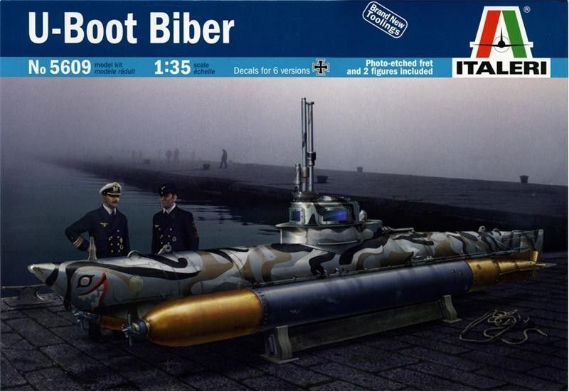 Italeri IT5609 U-BOOT BIBER MIDGE SUBMARINE KIT 1:35 Modellino