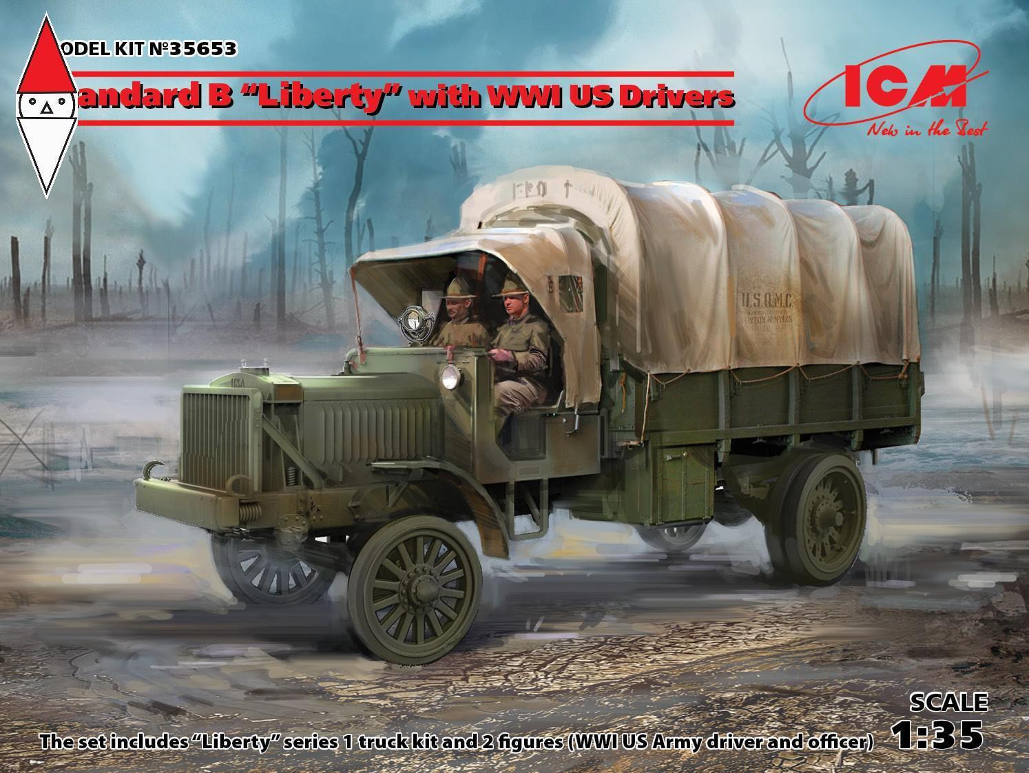 ICM 1/35 STANDARD B LIBERTY WITH WWI US DRIVERS