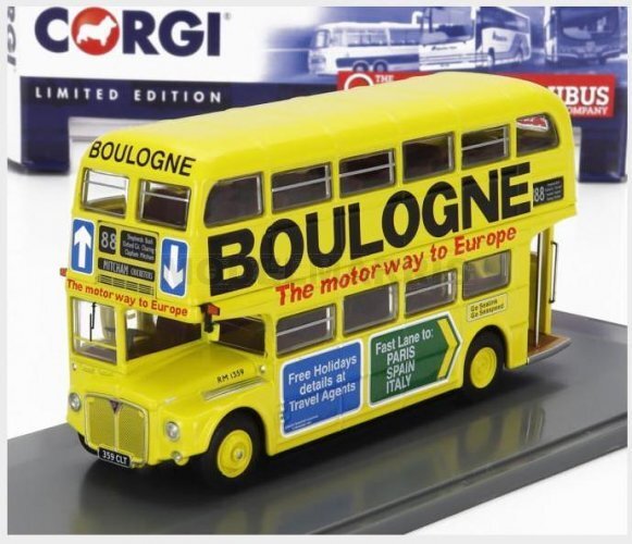 CORGI OM46315B AEC - TYPE RM AUTOBUS LONDON TRANSPORT BOULOGNE ROUTE 88 MITCHAM