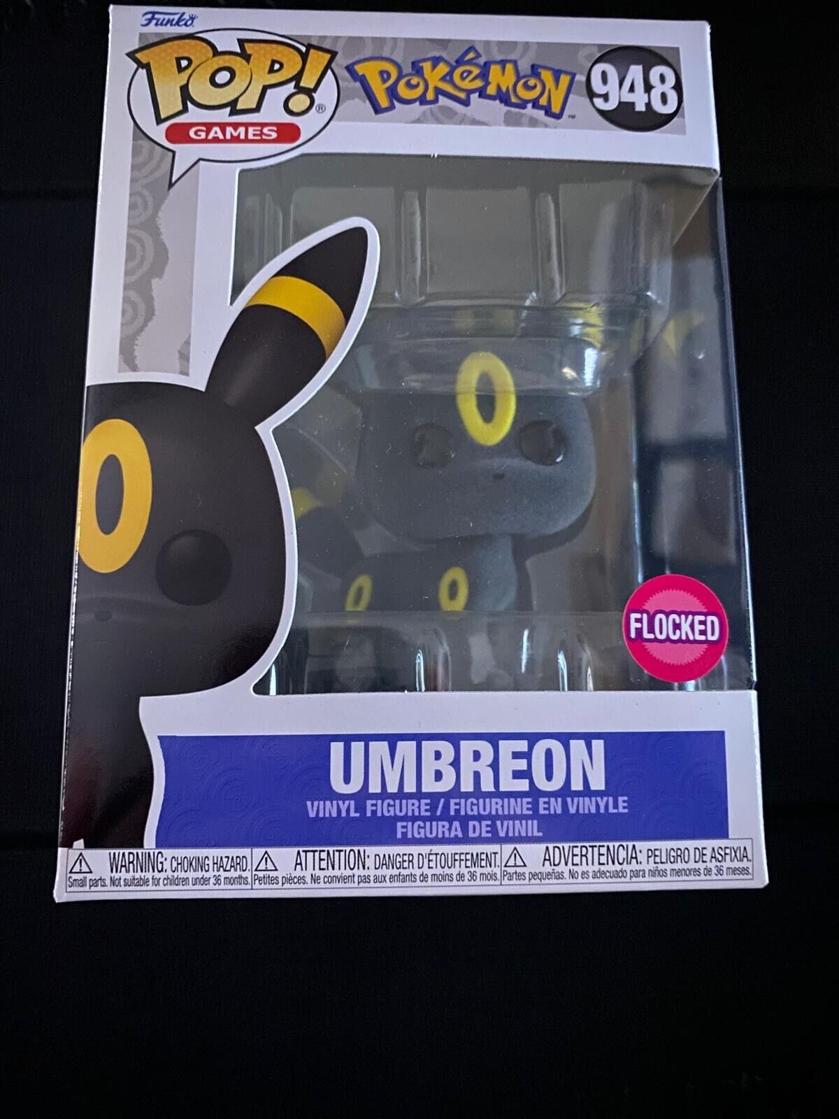 Funko Pop! Games 948 - Pokemon - Umbreon 948  Flocked