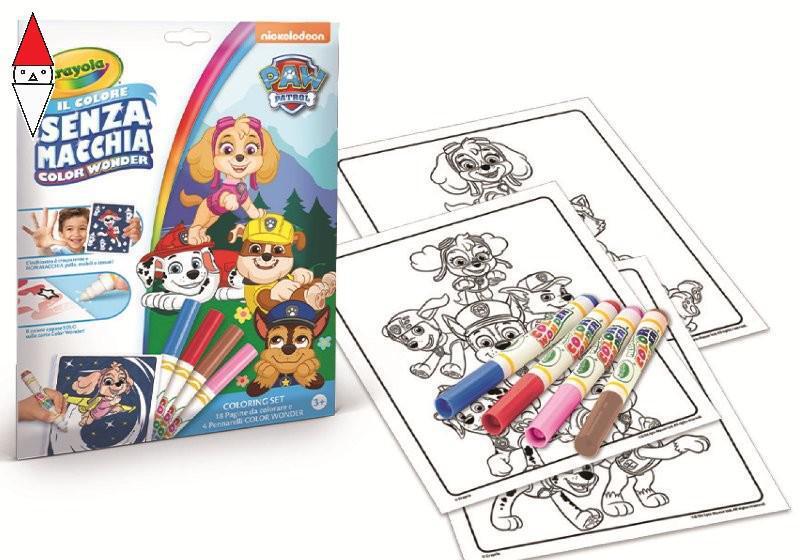 GIOCO EDUCATIVO CRAYOLA SET COLOR WONDER PAW PATROL