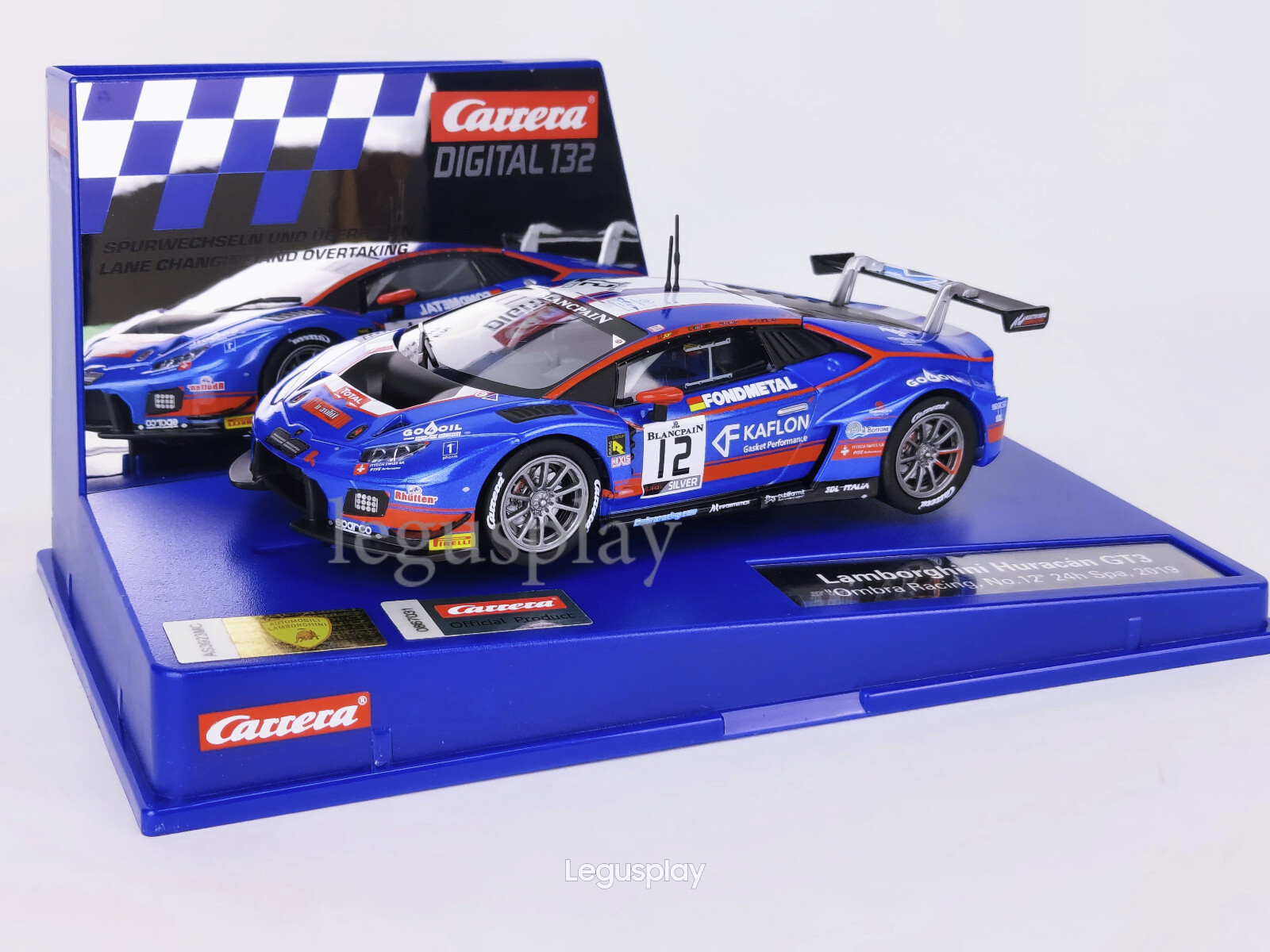 Slot car Carrera Digital 31030 Lamborghini Uragano GT3 "Ombra Racing, No.12"