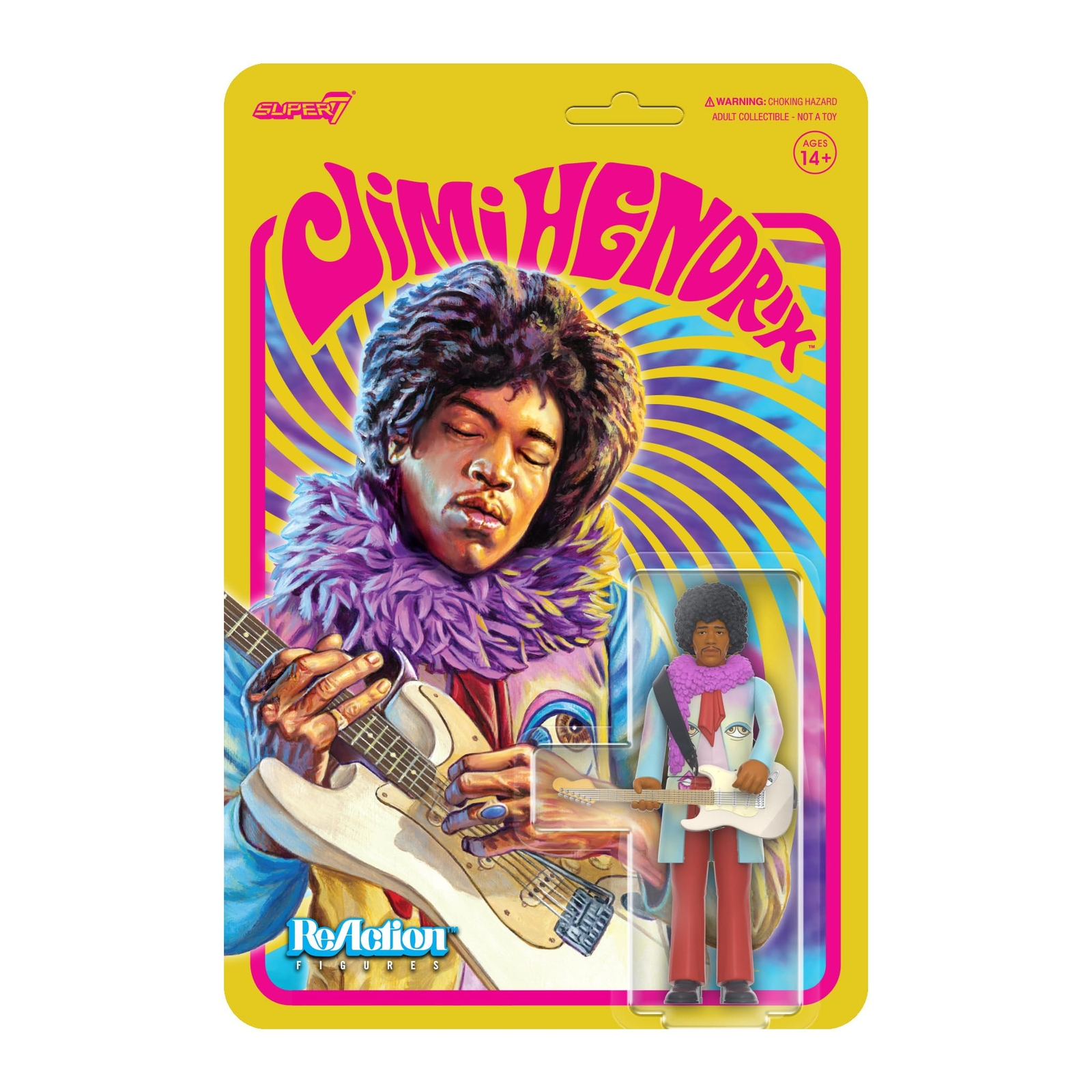 SUPER7 Jimi Hendrix ReAction figurine Jimi Hendrix 10 cm