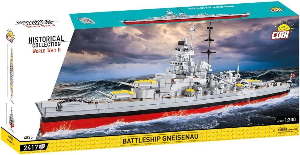 COBI - Corazzata CORAZZATA GNEISENAU - 2417 Pezzi - 1/300 - COB4835