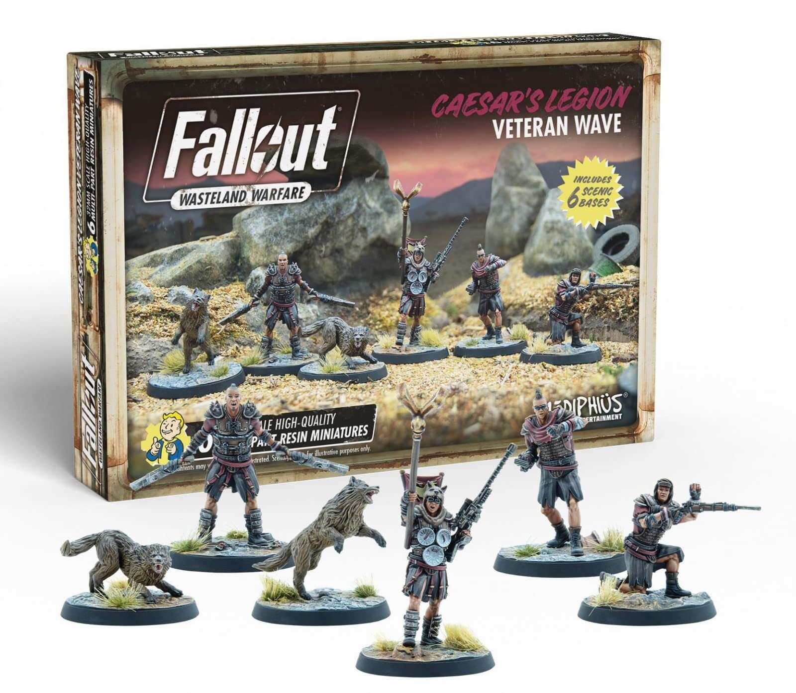 Modiphius Entertainment Fallout Wasteland Warfare Caesar's Legion Veteran Wave M