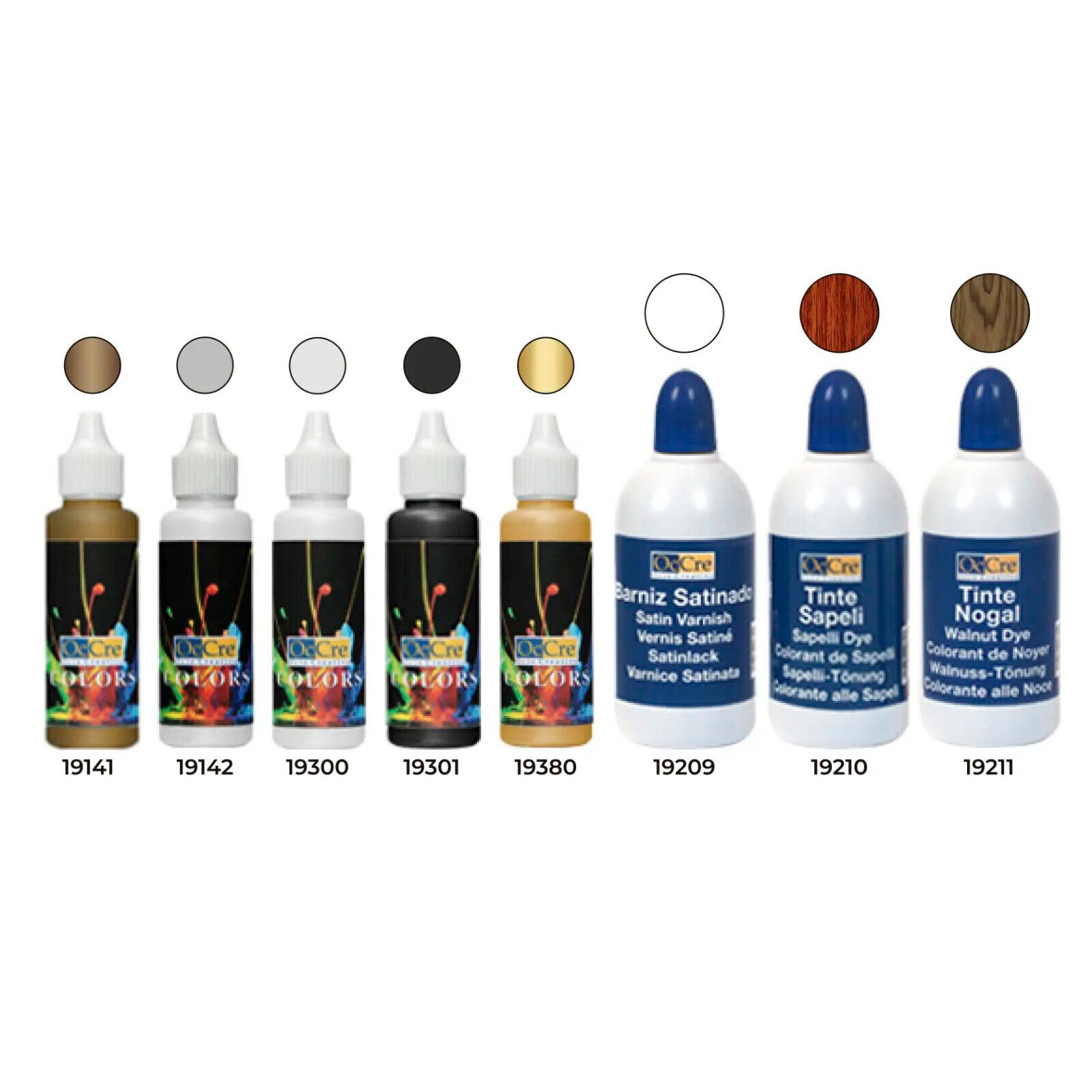 Occre Ref. 90519 - Pack colori acrilici HMS Revenge - 5 x 30 ml + 3 x 100 ml