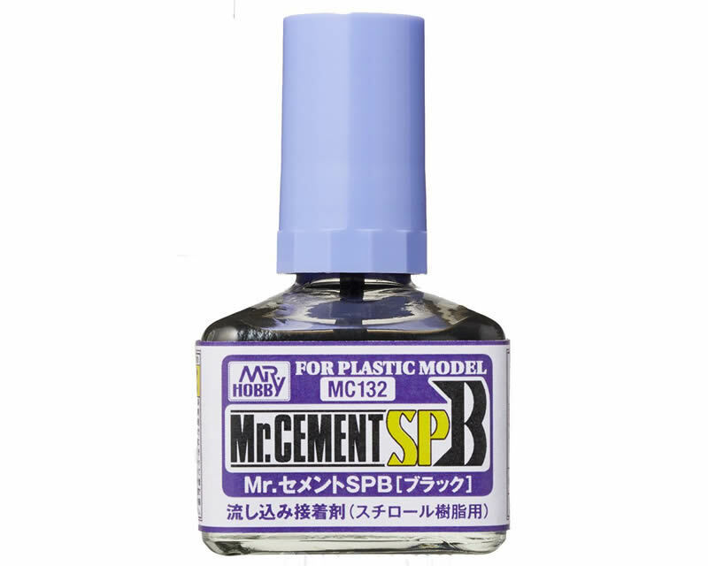 Mr.Hobby MC132 Mr.Cement SPB Black (40ml) - colla per modellismo