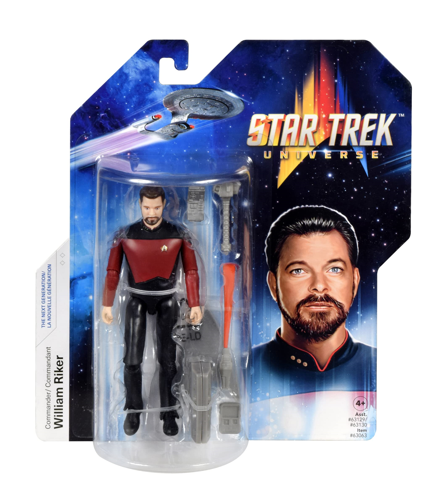 Merchandising Star Trek: Bandai - The Next Generation - Riker 5 Inch Action Figu