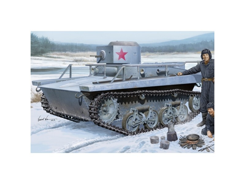 MODELLISMO MEZZI MILITARI HOBBY BOSS SOVIET T-37TU COMMAND TANK SCATOLA DI MONTA