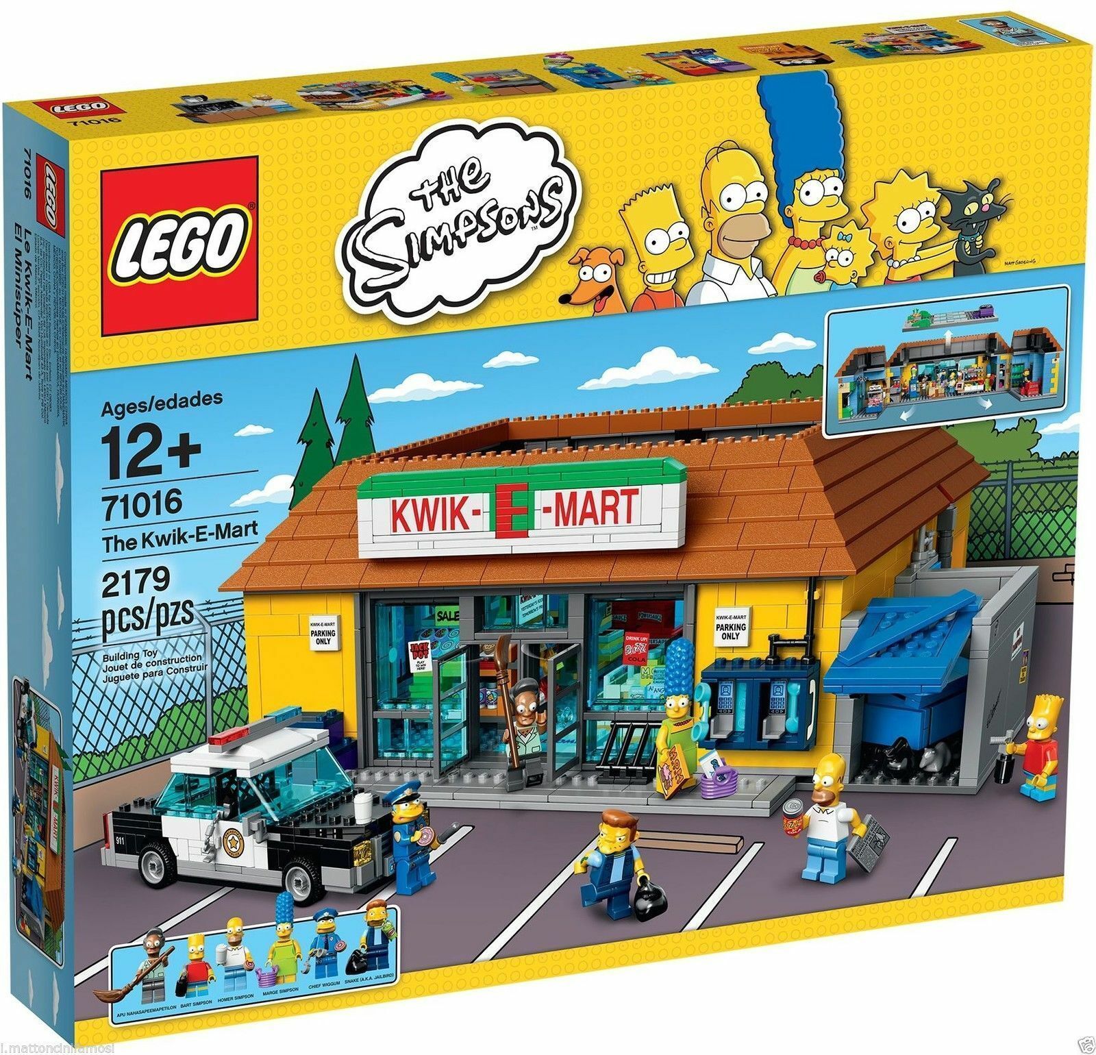 LEGO 71016 THE SIMPSONS JET MARKET Kwik-E-Mart - C New