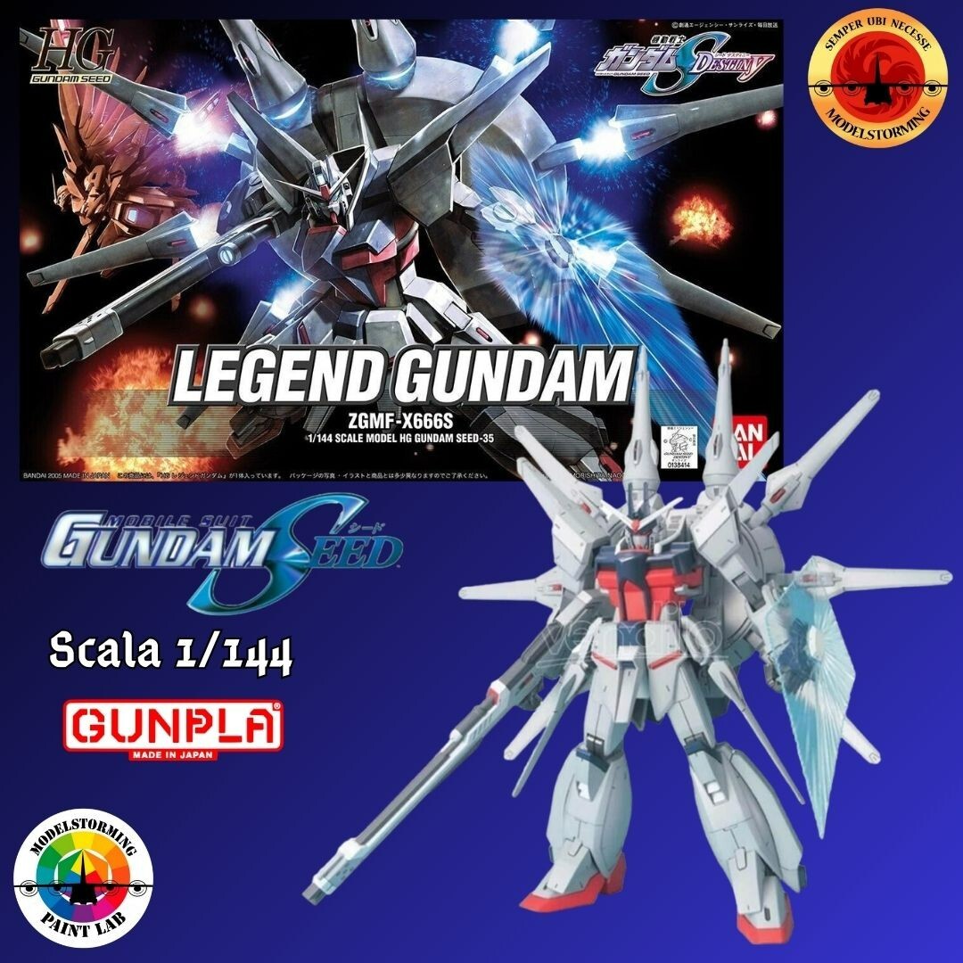 GUNDAM SEED 1/144 GUNDAM LEGEND ZGMF-X666S Model Kit HG Bandai Gunpla