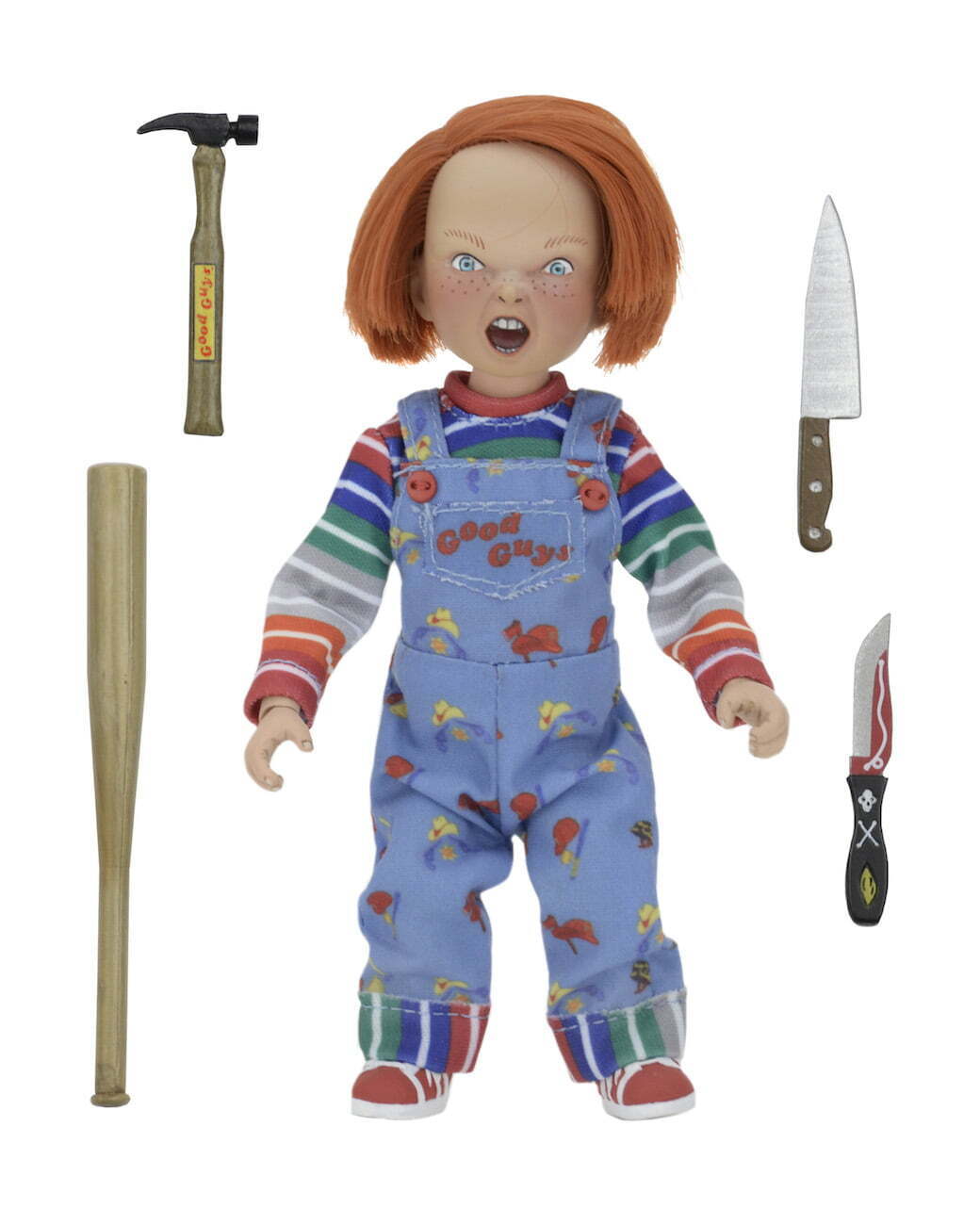NECA Chucky 8” Scala Vestita Figura