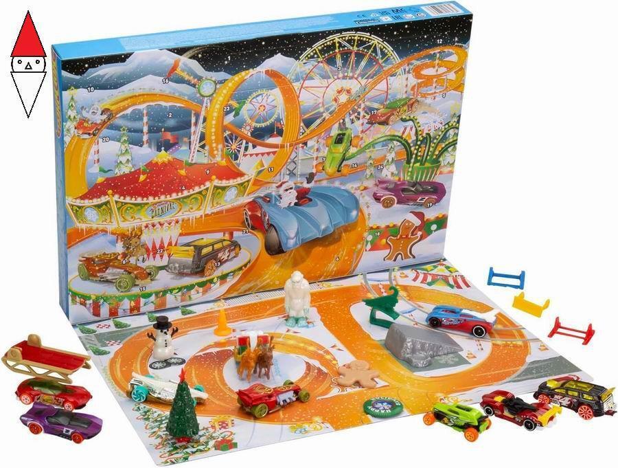 MODELLINO MATTEL CALENDARIO AVVENTO HOT WHEELS HCW15