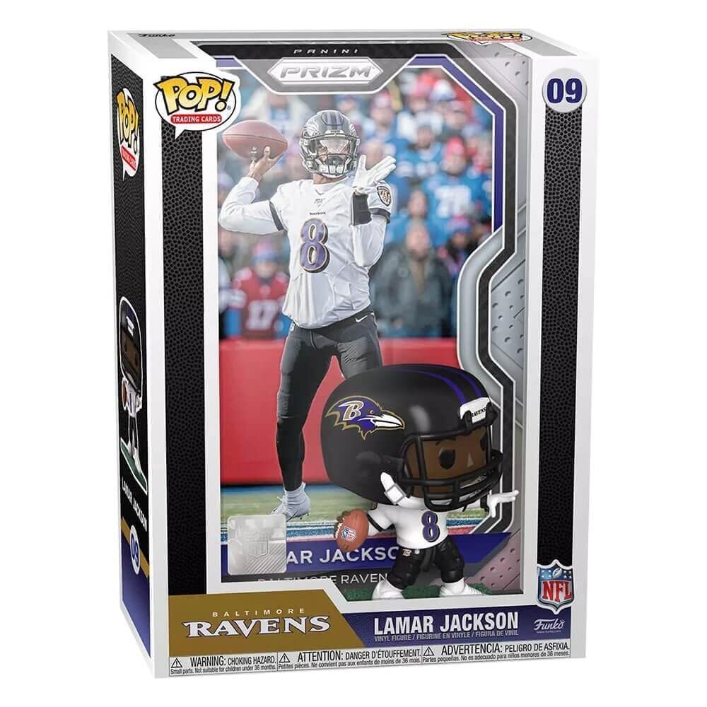 Funko Pop! Trading Cards: Lamar Jackson - NFL + Panini - Vinyl-Sammelfigur - Ges