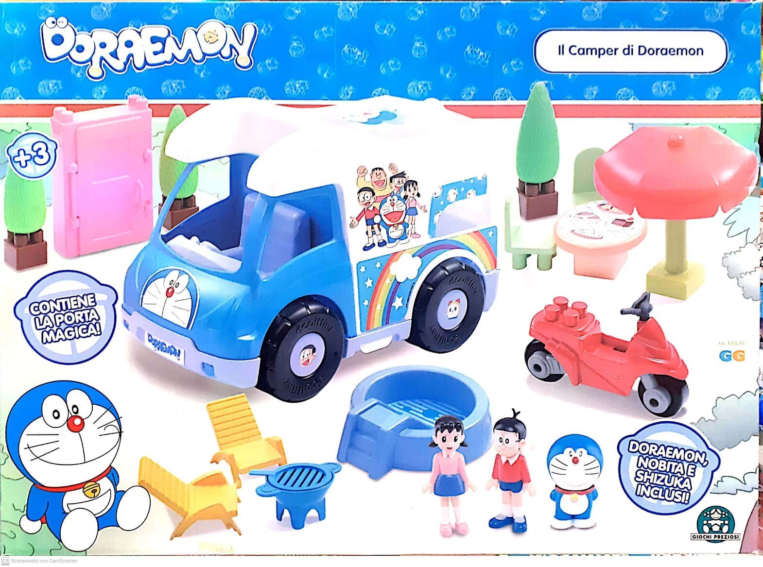 DORAEMON - IL CAMPER DI DORAEMON - CON  DORAEMON, NOBITA E SHIZUCA - Nuovo - (