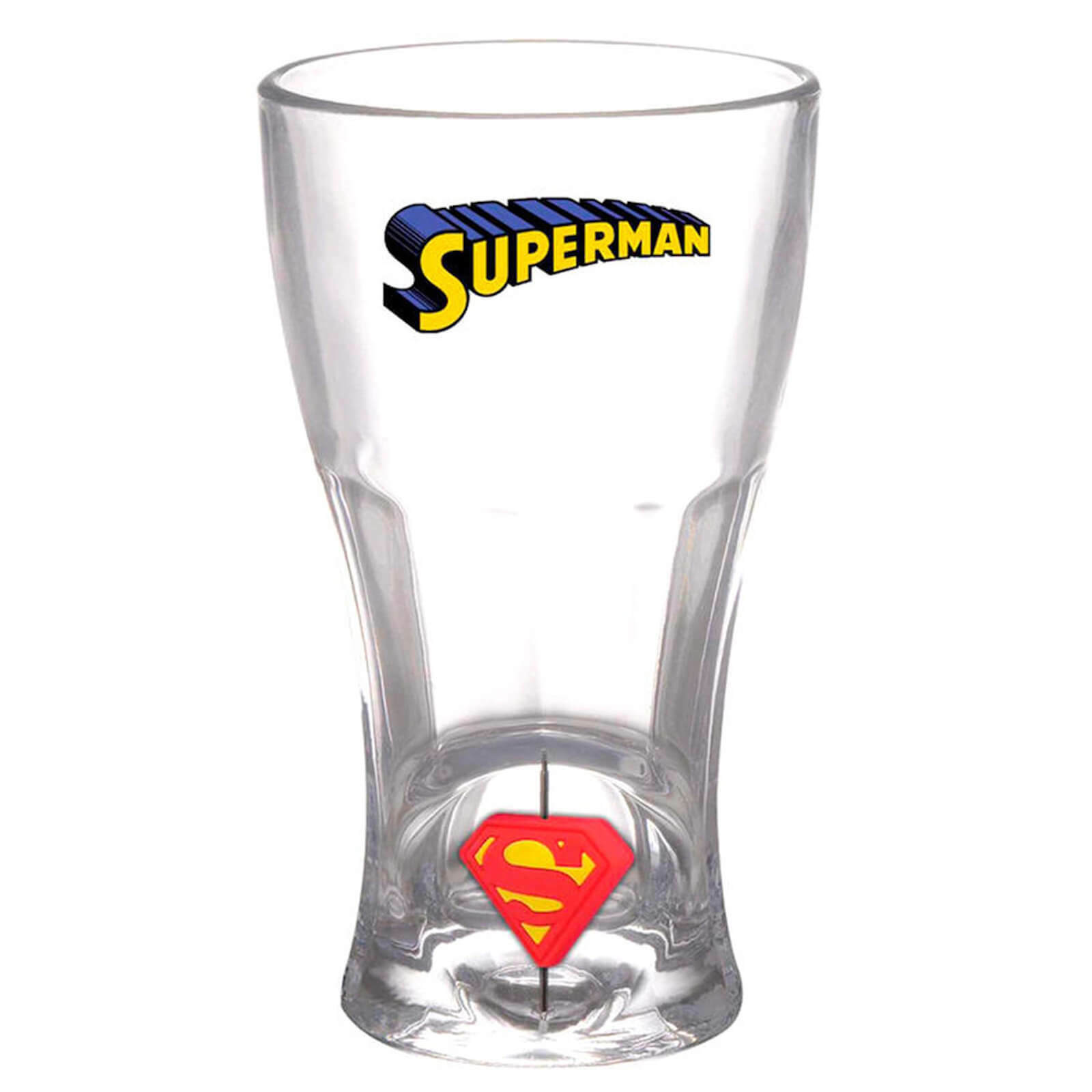 Superman Spinning Logo Soda cole Glass bicchiere vetro DC Universe 8436546890454
