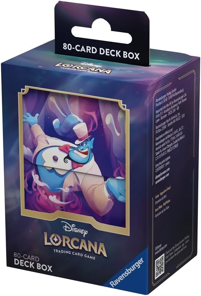 PORTAMAZZO set 4 GENIO deck box LORCANA ravensburger IL RITORNO DI URSULA
