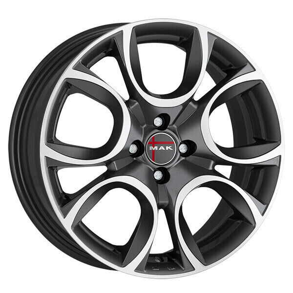 CERCHIO IN LEGA MAK TORINO W PER LANCIA 6x15 4x098 GUN MET-MIRROR FACE 21L