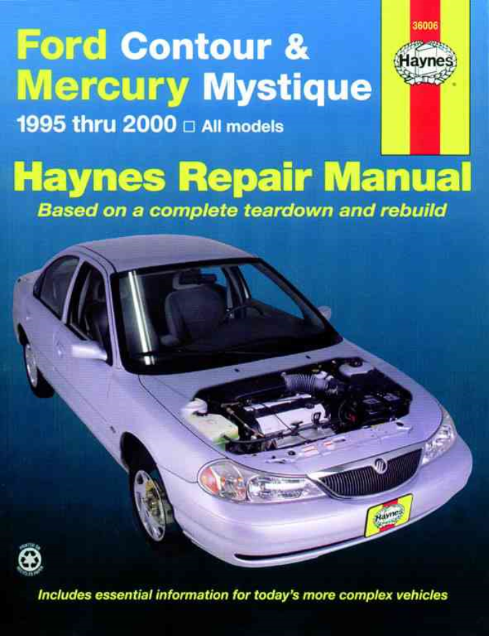 Ford Contour Mercury Mystique 1995-2000 Haynes Workshop Manual Service Repair