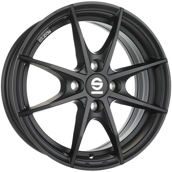 CERCHIO IN LEGA SPARCO SPARCO TROFEO 4 PER OPEL TIGRA 6,5X16 4X100 MATT BLA UL3
