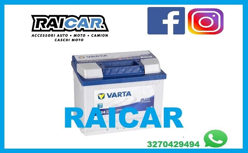 BATTERIA AUTO VARTA 60AH 540EN D24 12V SPEDIZIONE ASSICURATA MOTORE DIESEL