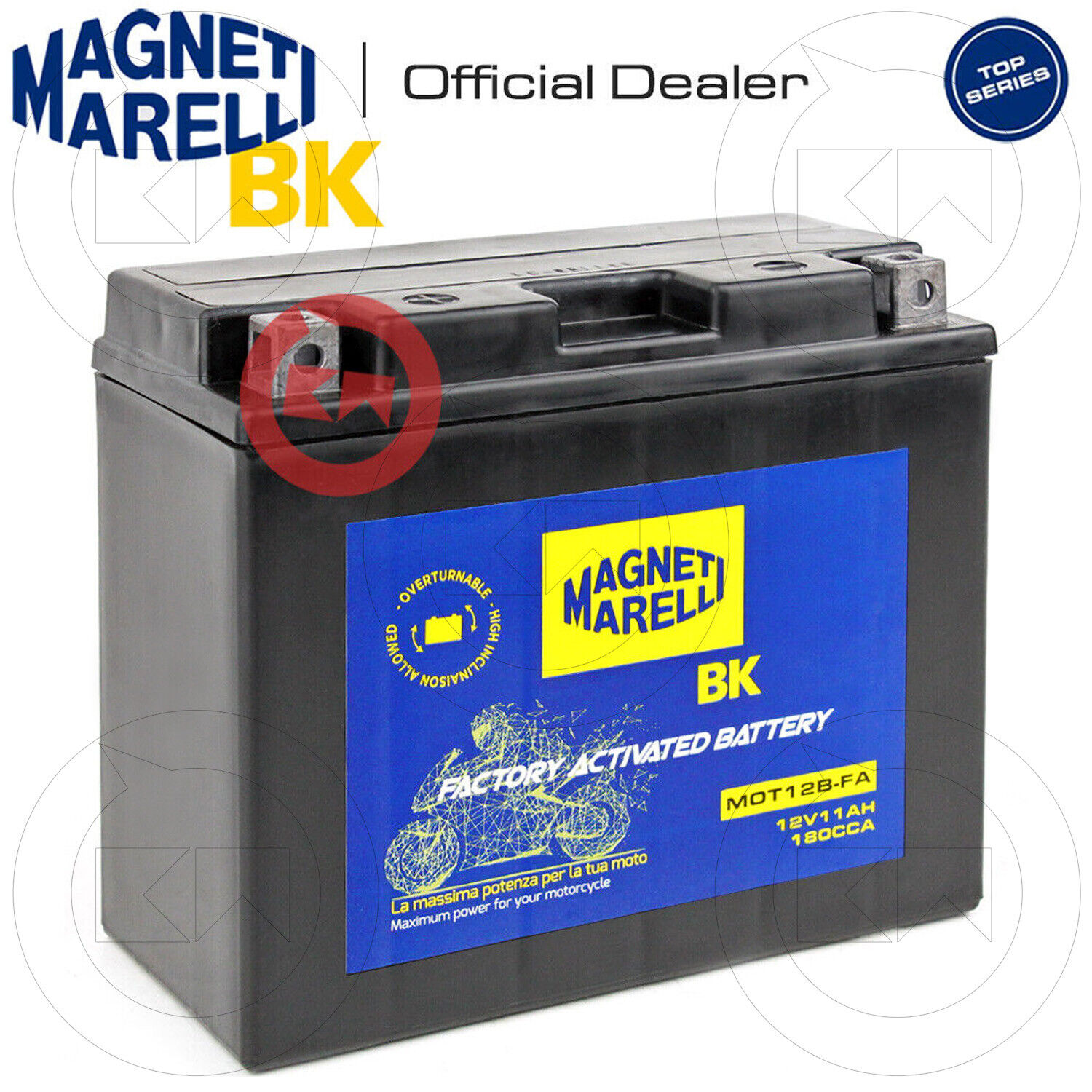 BATTERIA YT12B-BS MAGNETI MARELLI SIGILLATA DUCATI Sport / H.F. 620 2003-2004