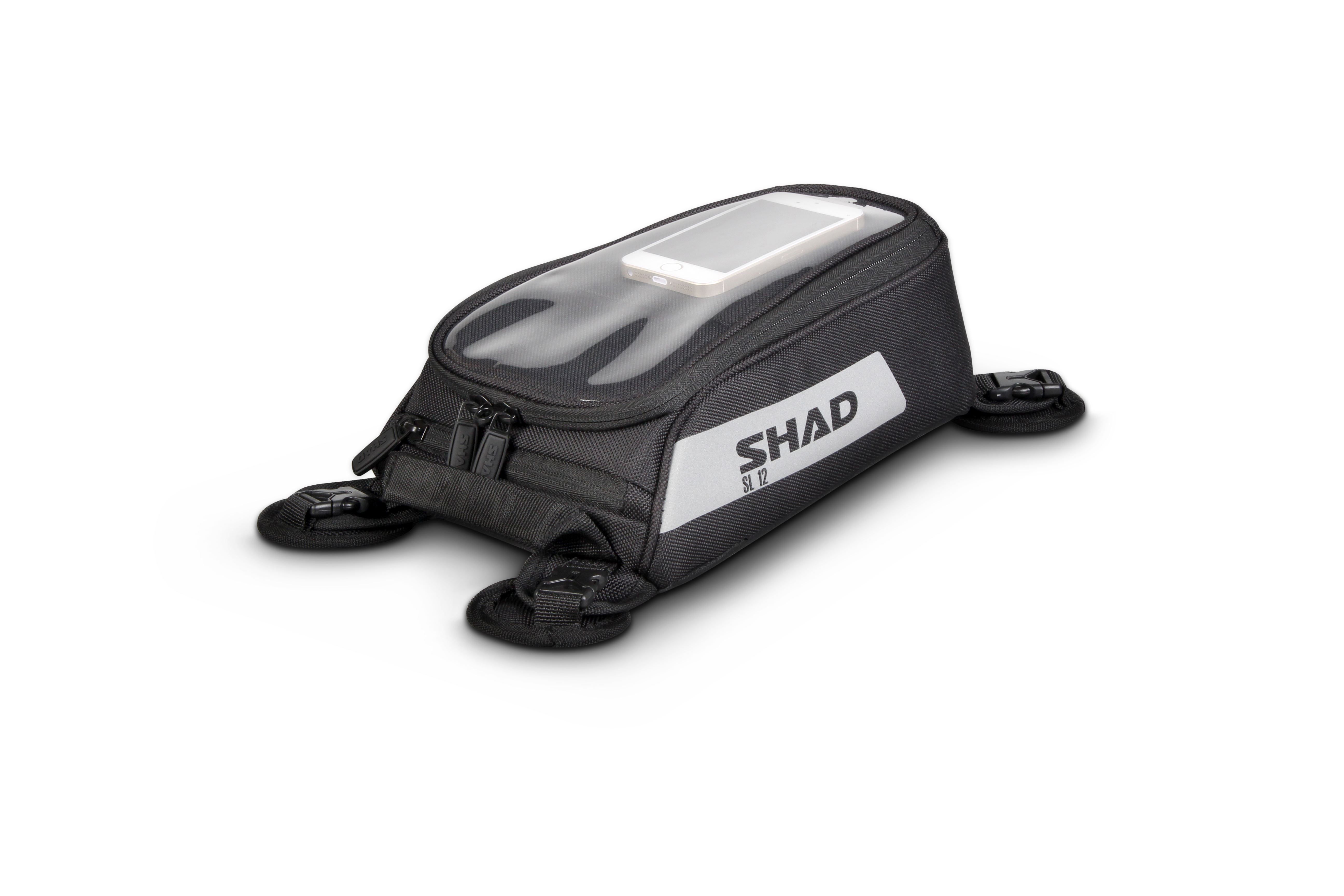 Borsa da serbatoio moto magnetica SL12 con touch screen ed elementi riflettenti