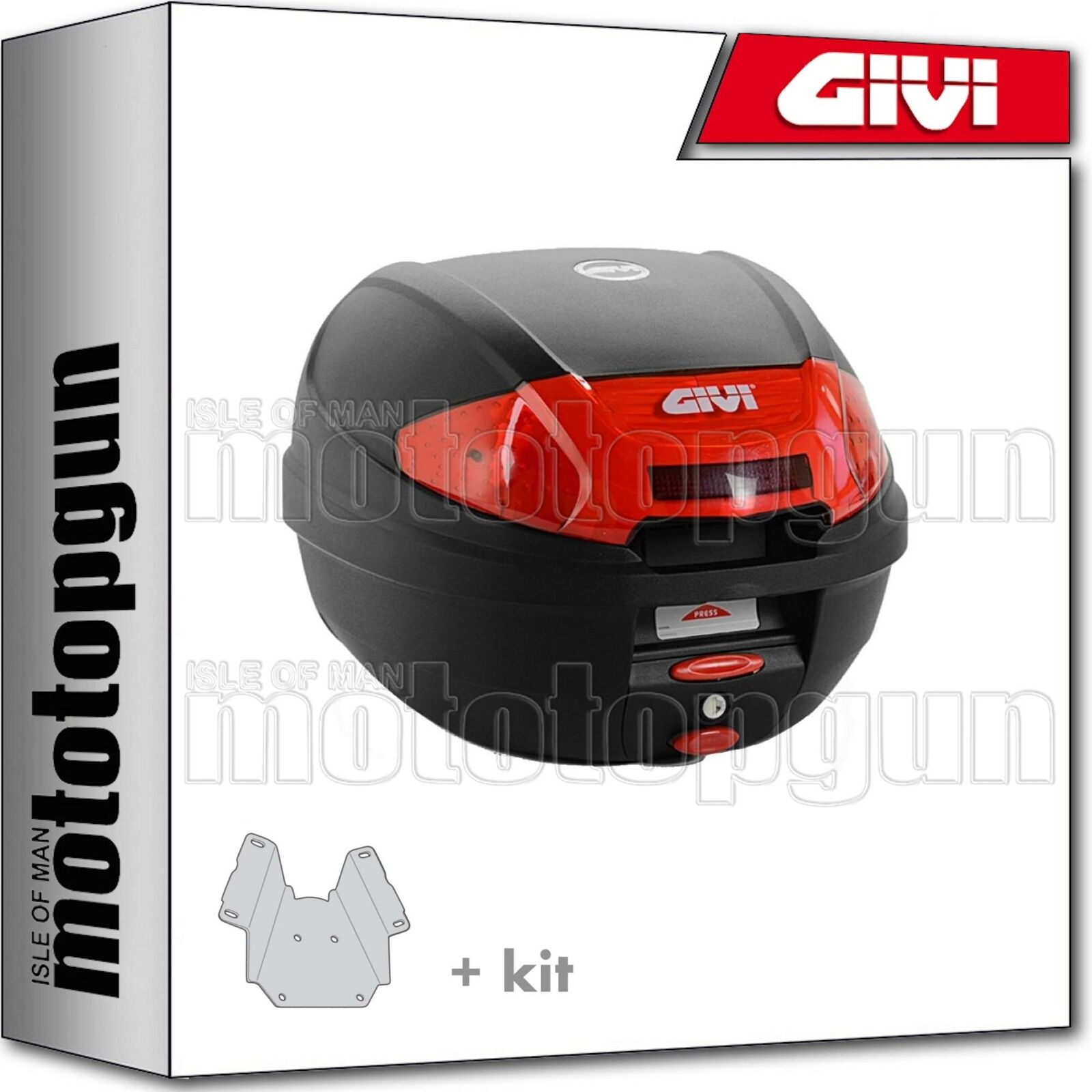 GIVI BAULETTO E300N2 + PORTAPACCO PIAGGIO VESPA LX 125-150 2005 05 2006 06